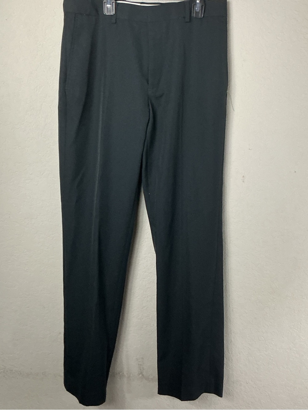 Michael Brandon Mens Slim Fit Dress Pants 32x32 Charcoal Dark Gray Textured